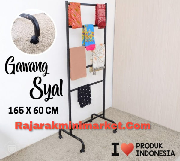 Rak Gawang Syal / Kerudung Tipe GS-60 | Rak Display Toko Pakaian Busana Distro rajarakminimarket raja rak indonesia raja rak gudang raja rak toko